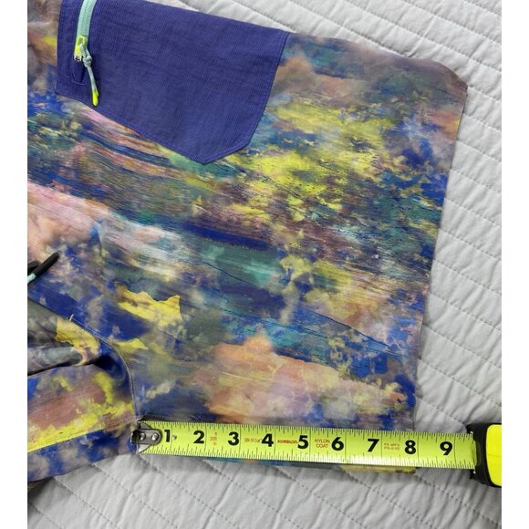 Lululemon Mens Water Repellent Hiking Athletic Shorts 8” Sz Large Tie Dye Cargo - Picture 10 of 12